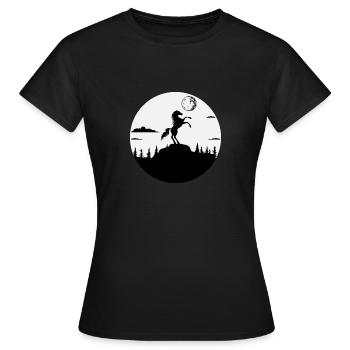 Rider Rider Horse Horse Horse Rider - Women's T-Shirt - black - Front - AI Model Female 172 dark (172cm)