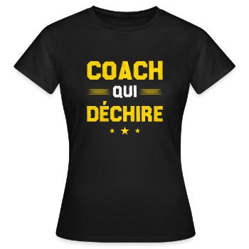 Coach Who - Women's T-Shirt - black - Front - AI Model Female 172 dark (172cm)