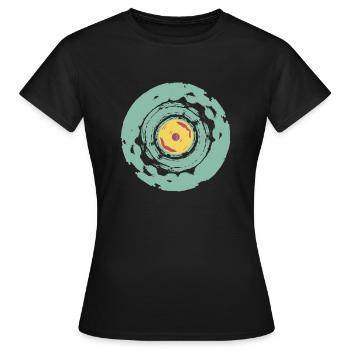 Vinyle OG | Style pochoir streetart - T-shirt Femme - noir - Devant - AI Model Female 172 dark (172cm)