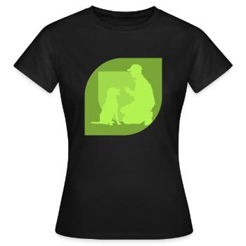 Hundetraining Hundetrainer Agility - Frauen T-Shirt - Schwarz - Vorne - AI Model Female 172 dark (172cm)