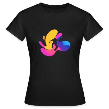 Skate Skater Boarder - T-shirt Femme - noir - Devant - AI Model Female 172 dark (172cm)
