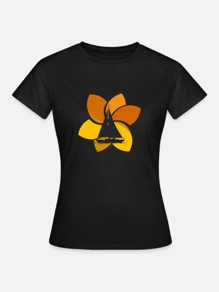 Segelboote Segler Boot - Frauen T-Shirt - Schwarz