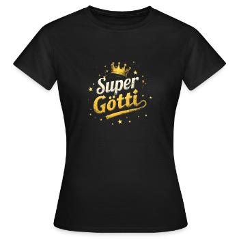 Firmgötti Taufgötti Götti - Frauen T-Shirt - Schwarz - Vorne - AI Model Female 172 dark (172cm)