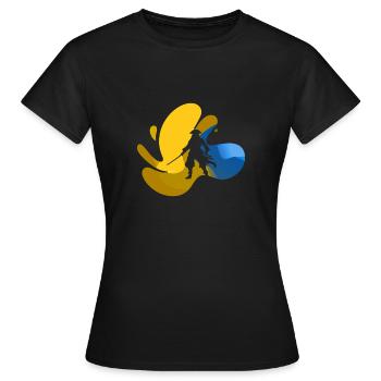 Piratenflagge Piratenschiff - Frauen T-Shirt - Schwarz - Vorne - AI Model Female 172 dark (172cm)