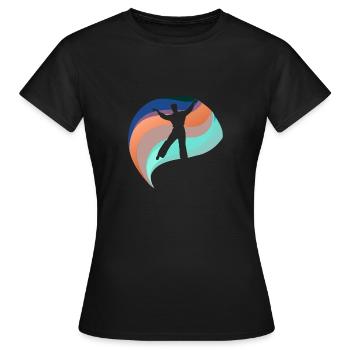 Dance Sport Modern Dancing - Women's T-Shirt - black - Front - AI Model Female 172 dark (172cm)