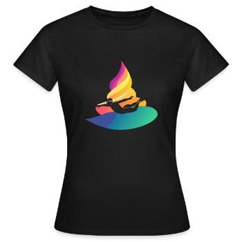 Schwimmer Brustschwimmen Bademeister - Frauen T-Shirt - Schwarz - Vorne - AI Model Female 172 dark (172cm)