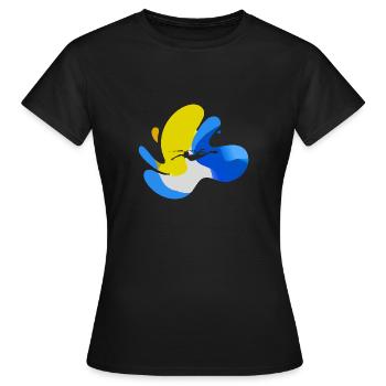 Piscine extérieure pour apnée de natation - T-shirt Femme - noir - Devant - AI Model Female 172 dark (172cm)
