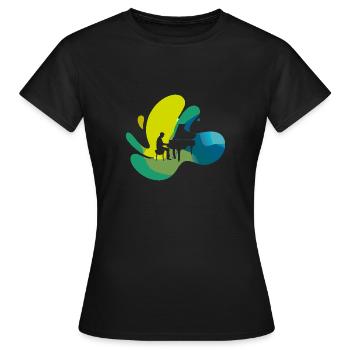 Instrument Orchestra - Women's T-Shirt - black - Front - AI Model Female 172 dark (172cm)