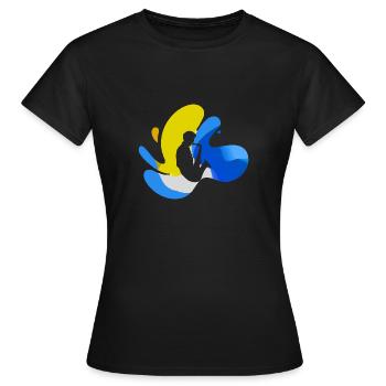 Saxophonist Blasinstrument Jazz - Frauen T-Shirt - Schwarz - Vorne - AI Model Female 172 dark (172cm)