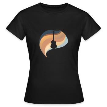 Gitarrist Heavy Elektrogitarre - Frauen T-Shirt - Schwarz - Vorne - AI Model Female 172 dark (172cm)