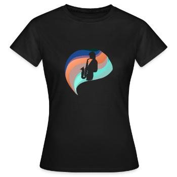Jazz Blaskapelle - Frauen T-Shirt - Schwarz - Vorne - AI Model Female 172 dark (172cm)