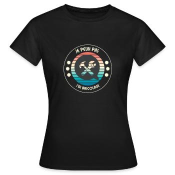 Ich kann nicht DIY - Frauen T-Shirt - Schwarz - Vorne - AI Model Female 172 dark (172cm)