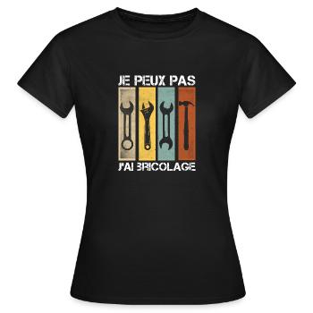 Ich kann nicht DIY - Frauen T-Shirt - Schwarz - Vorne - AI Model Female 172 dark (172cm)