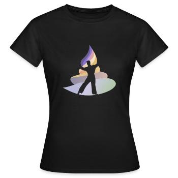 Dance Sport Dancing Modern - Women's T-Shirt - black - Front - AI Model Female 172 dark (172cm)