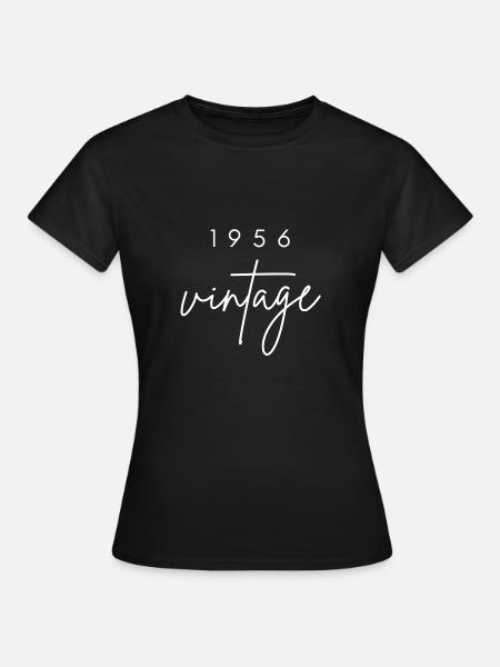 Anniversaire 1956 vintage - T-shirt Femme - noir