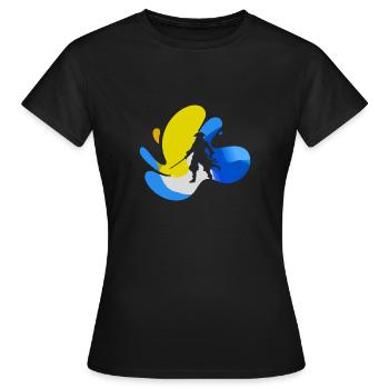 Piratenflagge Piraten Piraterie - Frauen T-Shirt - Schwarz - Vorne - AI Model Female 172 dark (172cm)