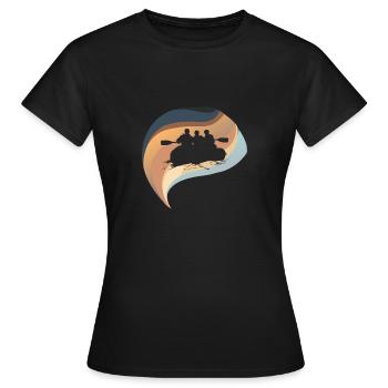 Rudern Ruderer - Frauen T-Shirt - Schwarz - Vorne - AI Model Female 172 dark (172cm)