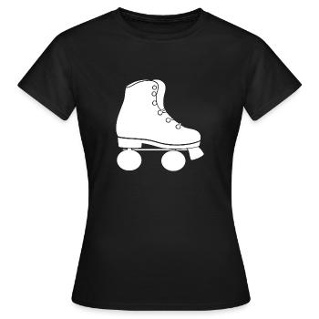 Roller - T-shirt Femme - noir - Devant - AI Model Female 172 dark (172cm)
