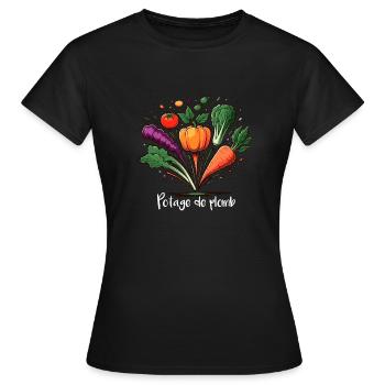 Potage de plomb - T-shirt Femme - noir - Devant - AI Model Female 172 dark (172cm)