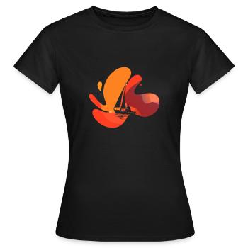 Voilier Voilier Voilier - T-shirt Femme - noir - Devant - AI Model Female 172 dark (172cm)