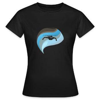 Schwimmen Schnorcheln Apnoe - Frauen T-Shirt - Schwarz - Vorne - AI Model Female 172 dark (172cm)