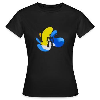 Cyborg Roboter Informatik - Frauen T-Shirt - Schwarz - Vorne - AI Model Female 172 dark (172cm)