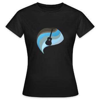 Bassist Gitarrist - Frauen T-Shirt - Schwarz - Vorne - AI Model Female 172 dark (172cm)
