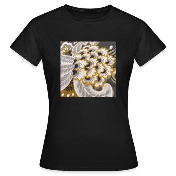 Blossom - Frauen T-Shirt - Schwarz - Vorne - AI Model Female 172 dark (172cm)