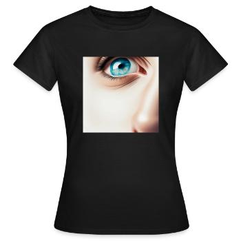 Visage - T-shirt Femme - noir - Devant - AI Model Female 172 dark (172cm)