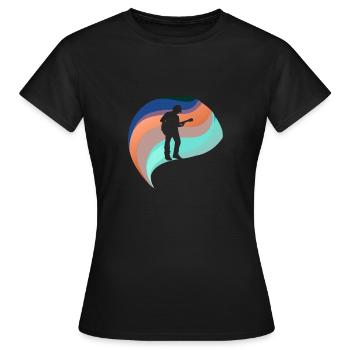 Elektrogitarre Bassist - Frauen T-Shirt - Schwarz - Vorne - AI Model Female 172 dark (172cm)