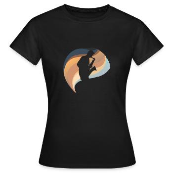 Jazz Orleans Blaskapelle - Frauen T-Shirt - Schwarz - Vorne - AI Model Female 172 dark (172cm)