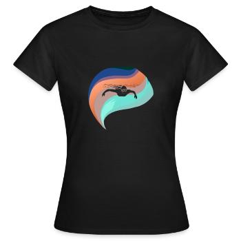 Nageurs brasse - T-shirt Femme - noir - Devant - AI Model Female 172 dark (172cm)