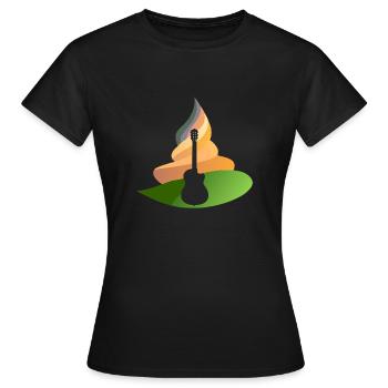 Gitarre Bassist Shouter - Frauen T-Shirt - Schwarz - Vorne - AI Model Female 172 dark (172cm)