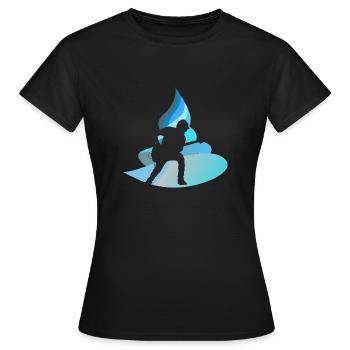Hardrock Gitarre Gitarrist - Frauen T-Shirt - Schwarz - Vorne - AI Model Female 172 dark (172cm)