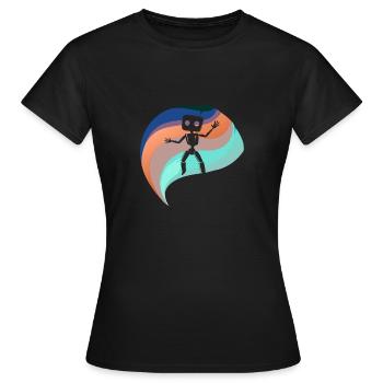 Robotik Tech Cyborg - Frauen T-Shirt - Schwarz - Vorne - AI Model Female 172 dark (172cm)