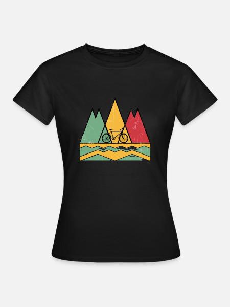 Radtouren - Frauen T-Shirt - Schwarz