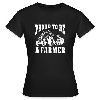 Vie à la ferme Farmer auer Cadeau Dicton Vie à la campagne - T-shirt Femme - noir - Devant - AI Model Female 172 dark (172cm)