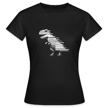 Dinosaures dinosaures dinosaures t-rex - T-shirt Femme - noir - Devant - AI Model Female 172 dark (172cm)