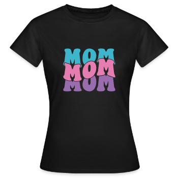 Maman, maman, maman – Le super-héros ultime - T-shirt Femme - noir - Devant - AI Model Female 172 dark (172cm)