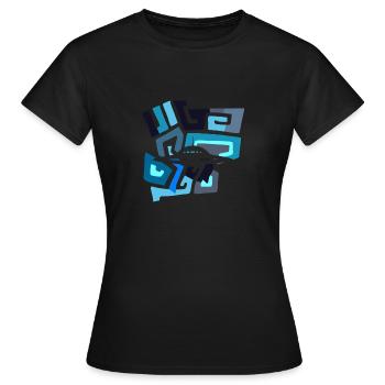 Mars Ufo Scifi - Frauen T-Shirt - Schwarz - Vorne - AI Model Female 172 dark (172cm)
