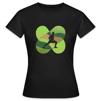 Musculation Fitness Musculation Musculation - T-shirt Femme - noir - Devant - AI Model Female 172 dark (172cm)