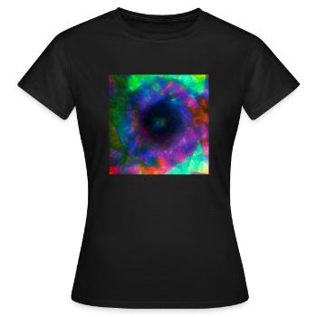 Y2k Psychedelic Design - Women's T-Shirt - black - Front - AI Model Female 172 dark (172cm)