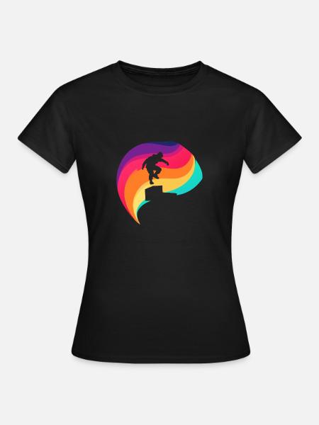 Parkour Stuntman traceurs - Frauen T-Shirt - Schwarz