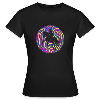 Dressur Dressurreiter - Frauen T-Shirt - Schwarz - Vorne - AI Model Female 172 dark (172cm)