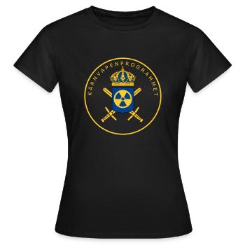 Le programme suédois d’armement nucléaire - T-shirt Femme - noir - Devant - AI Model Female 172 dark (172cm)