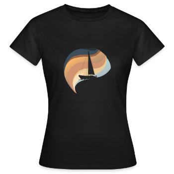 Segelboote Segeln Segelboot - Frauen T-Shirt - Schwarz - Vorne - AI Model Female 172 dark (172cm)