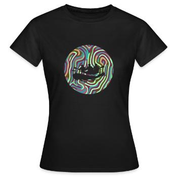 Aviron, paddle en eau vive - T-shirt Femme - noir - Devant - AI Model Female 172 dark (172cm)