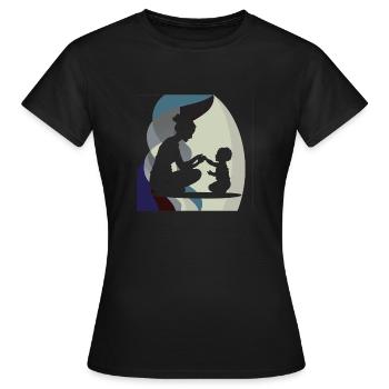 Babysitter Elternzeit Betreuung - Frauen T-Shirt - Schwarz - Vorne - AI Model Female 172 dark (172cm)