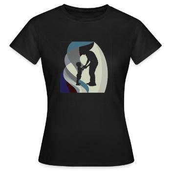 Babysitter Children's Story Domestic Helper - Women's T-Shirt - black - Front - AI Model Female 172 dark (172cm)