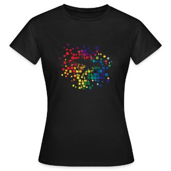 Perch Fishing Predatory Fish - Women's T-Shirt - black - Front - AI Model Female 172 dark (172cm)
